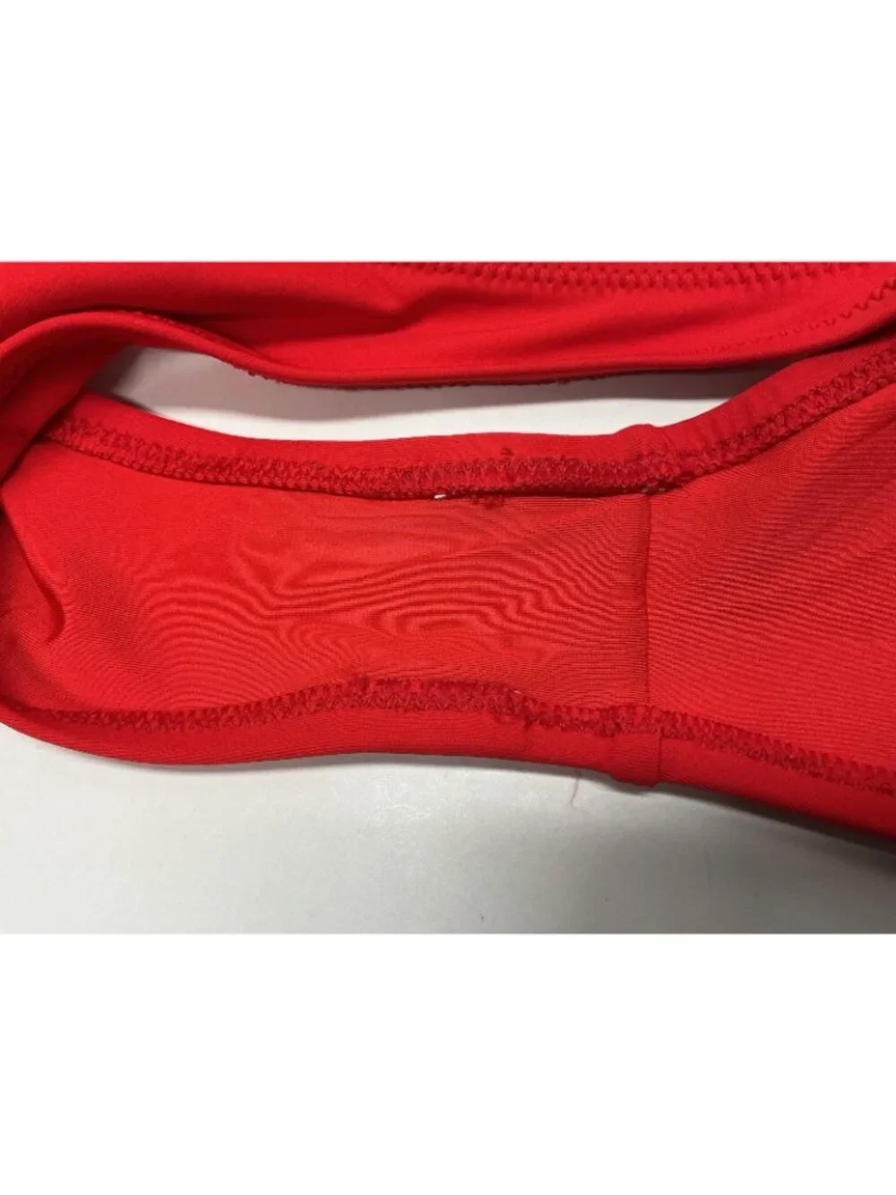 SKIMS Signature Swim Cheeky Tanga Bottom Red Thong Bikini Bottoms Size Large